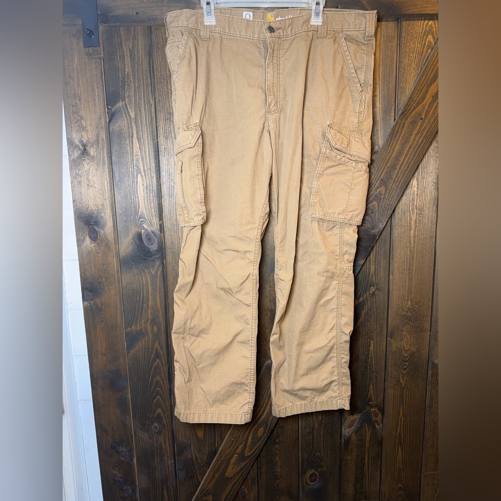 Vintage Carhartt Force‎ Relaxed Fit Khaki Cargo Pants
